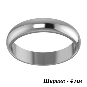 Кольцо, артикул 1.25.1826, Платина 950°, Без вставок